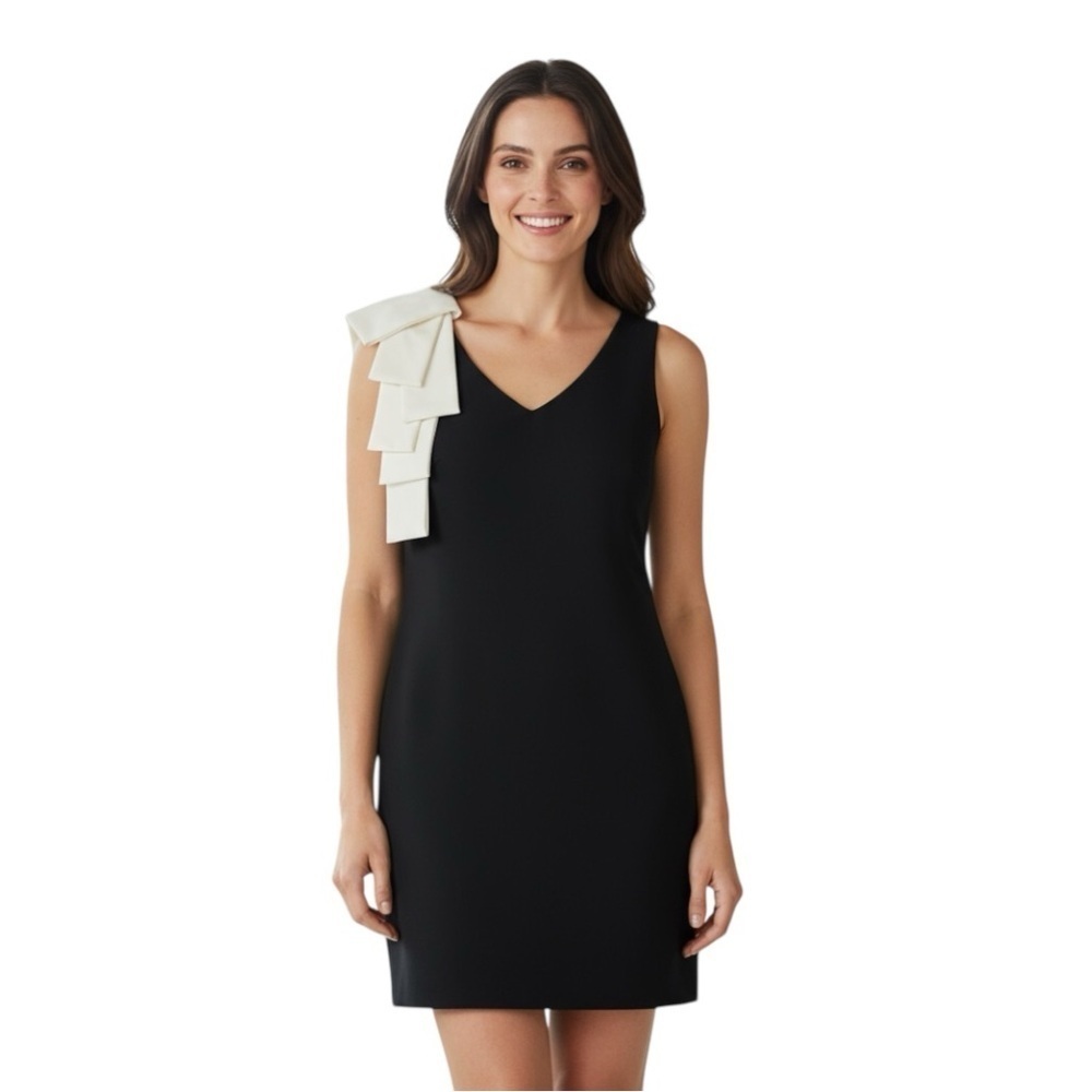 JAYGODFREY Black Silk Formal Prom Cocktail Dress. Size 4.